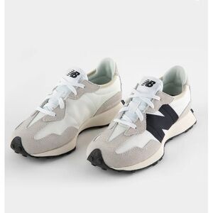 New Balance Sneakers - White, Gray, and Black